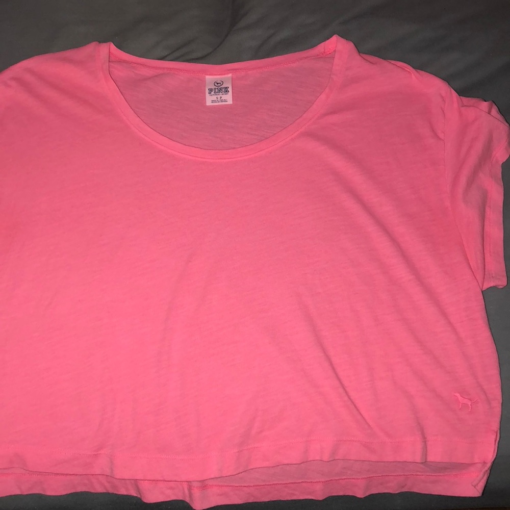 Victoria’s Secret pink crop top. Sz S. NWOT